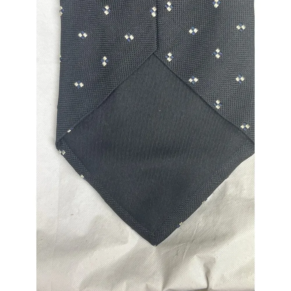 Vintage BARNEYS NEW YORK - Silk Tie - Hand Made in Italy - Black